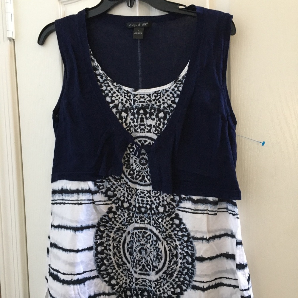 FINAL MARKDOWN Ladies august silk top large